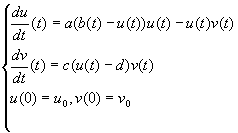 Stelsel differentiaal vergelijkingen