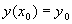 y(x0)=y0